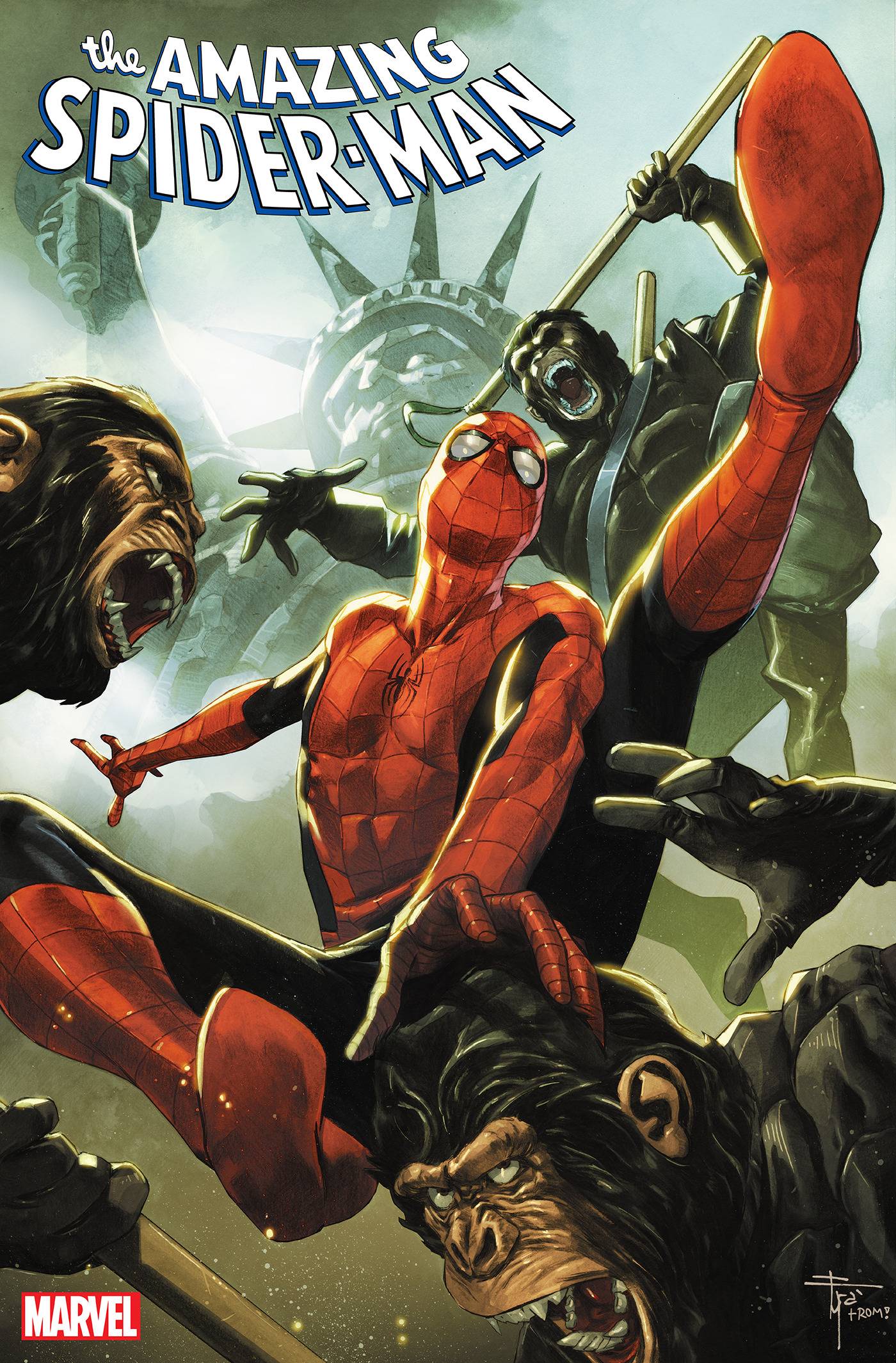AMAZING SPIDER-MAN #19 MOBILI PLANET OF THE APES VAR