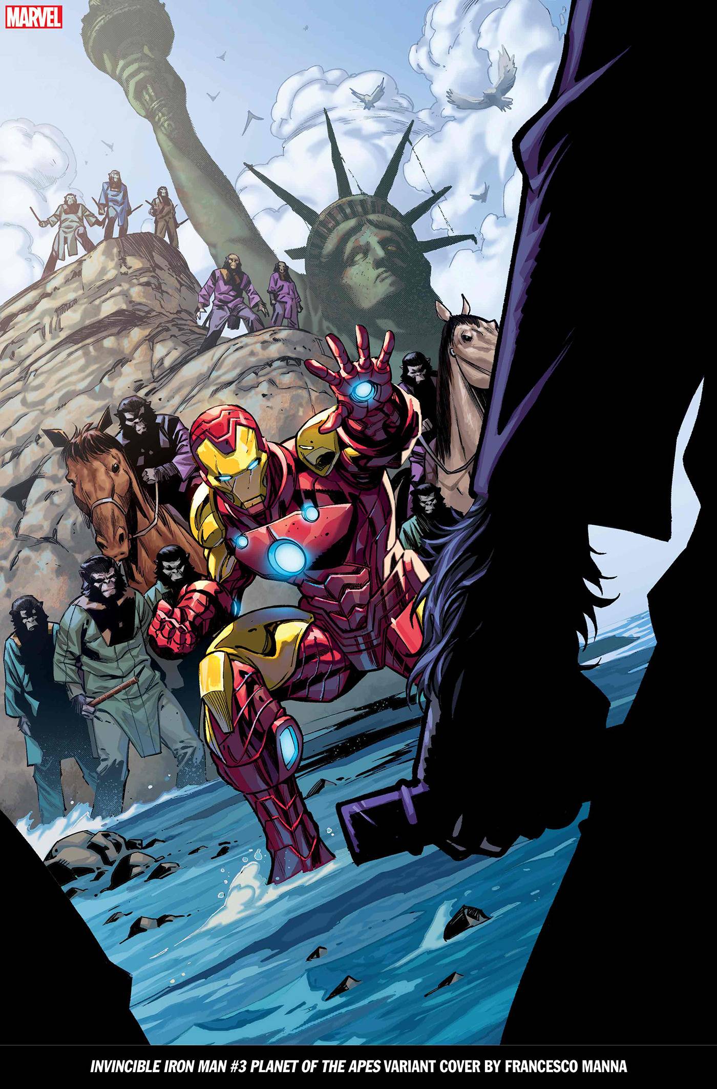INVINCIBLE IRON MAN #3 MANNA PLANET OF THE APES VAR