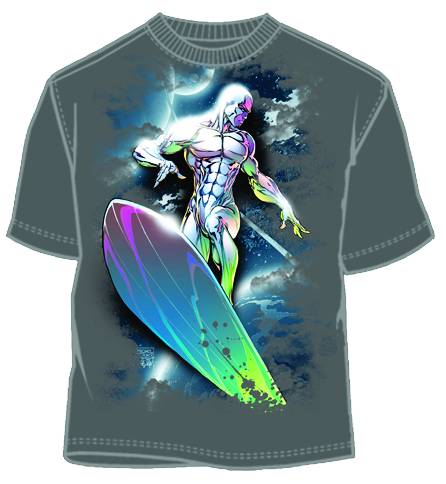 SILVER SURFER SILVER CANDY CHARCOAL T/S MED