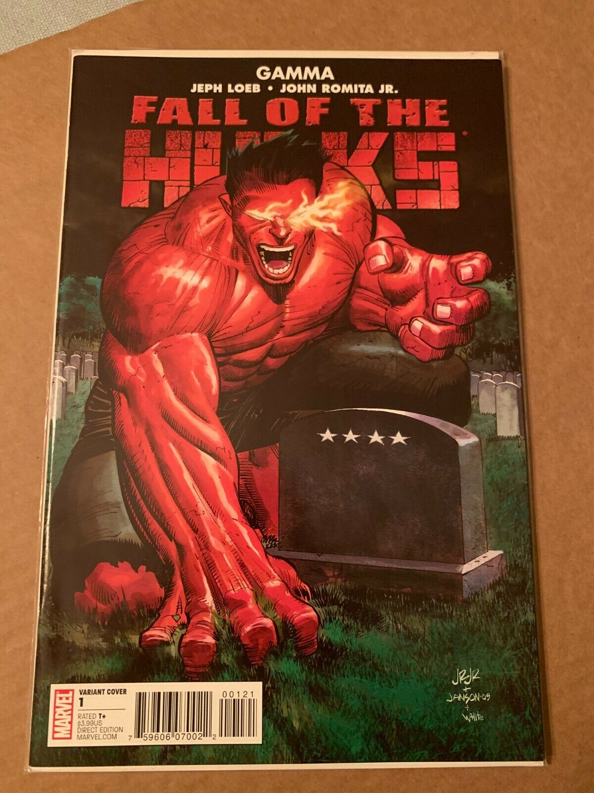 Fall Of Hulks GAMMA #1 1:25 Variant Red Hulk